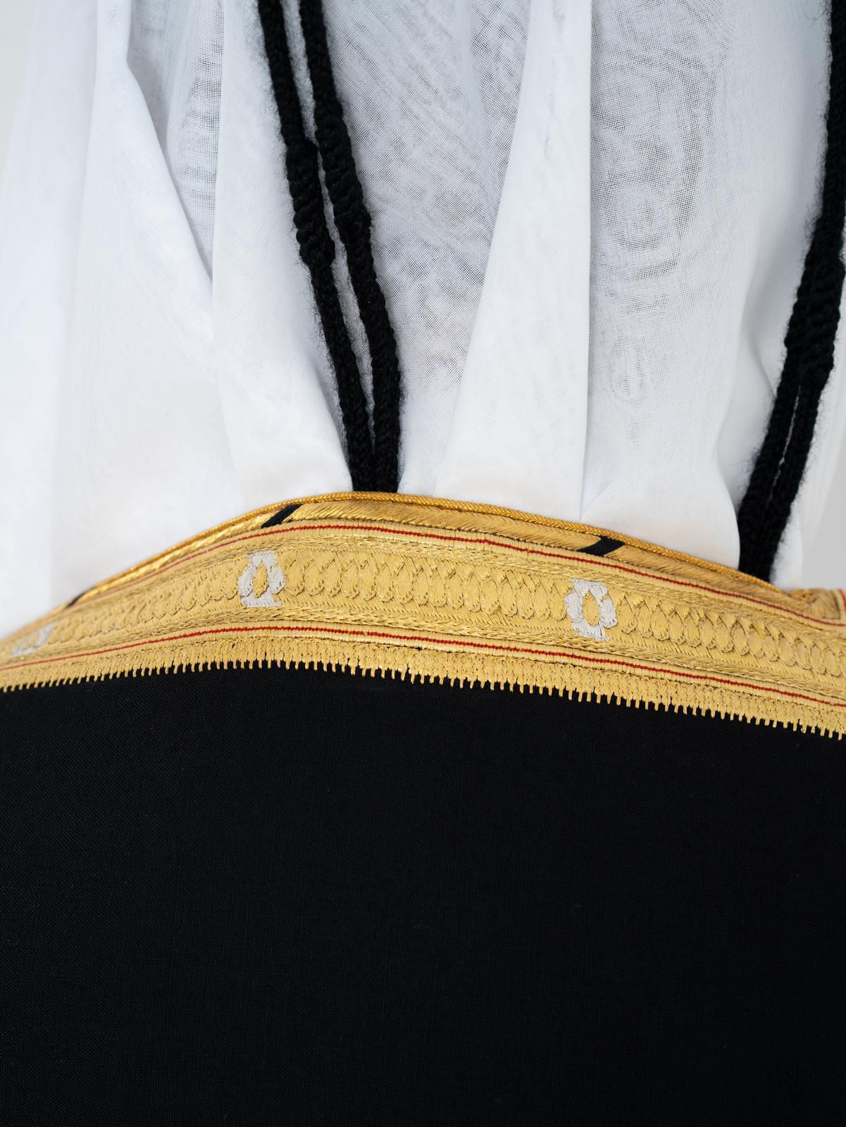 بشت أميري مارينا زري الماني عيار 5.5خياطه يدويه